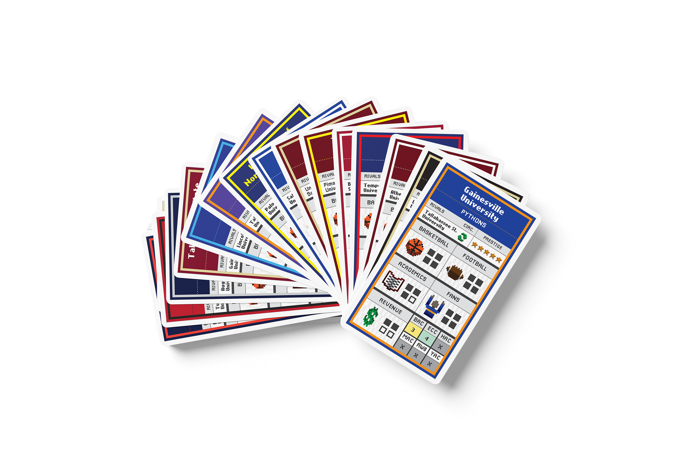 Several cards from the game Realignment, by Failed Mutiny