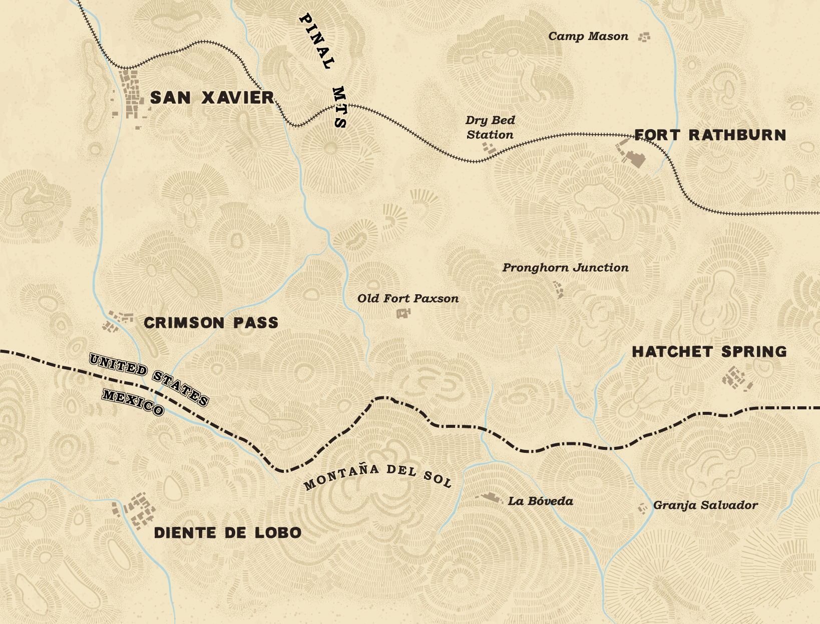 A map of the fictional territory of Teradeso
